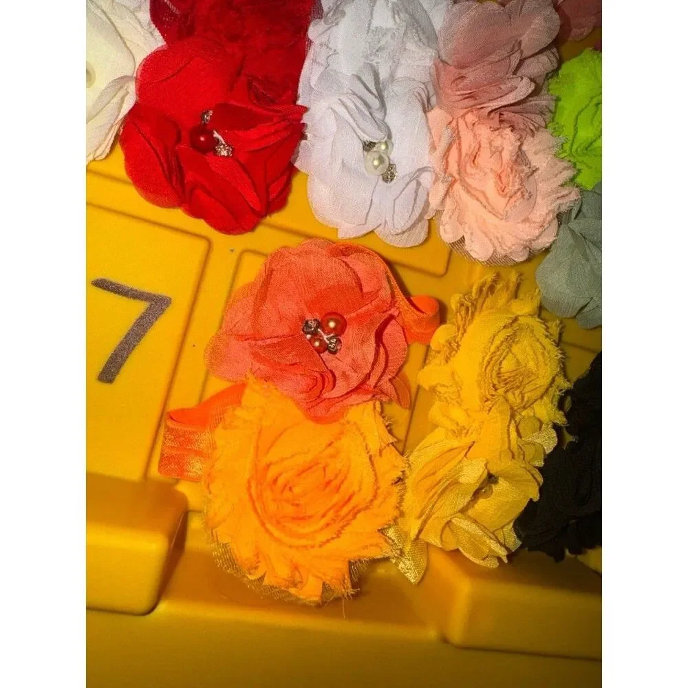 15 baby girl flower head bands B18